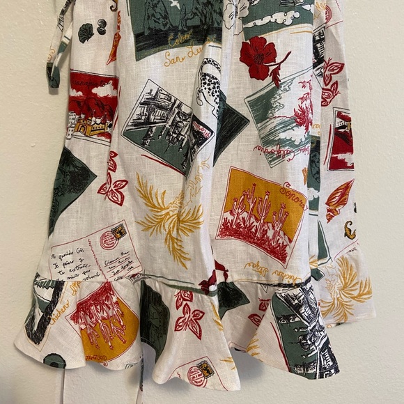 🍒NWT Reformation Carmelo Wrap Dress in Vacaciones - Picture 7 of 10